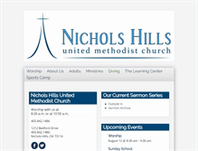 Tablet Screenshot of nicholshillsumc.org